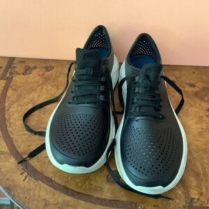 Crocs LiteRide Pacer 206557 Black Blue  Shoes Men’s Size 13m Mesh
